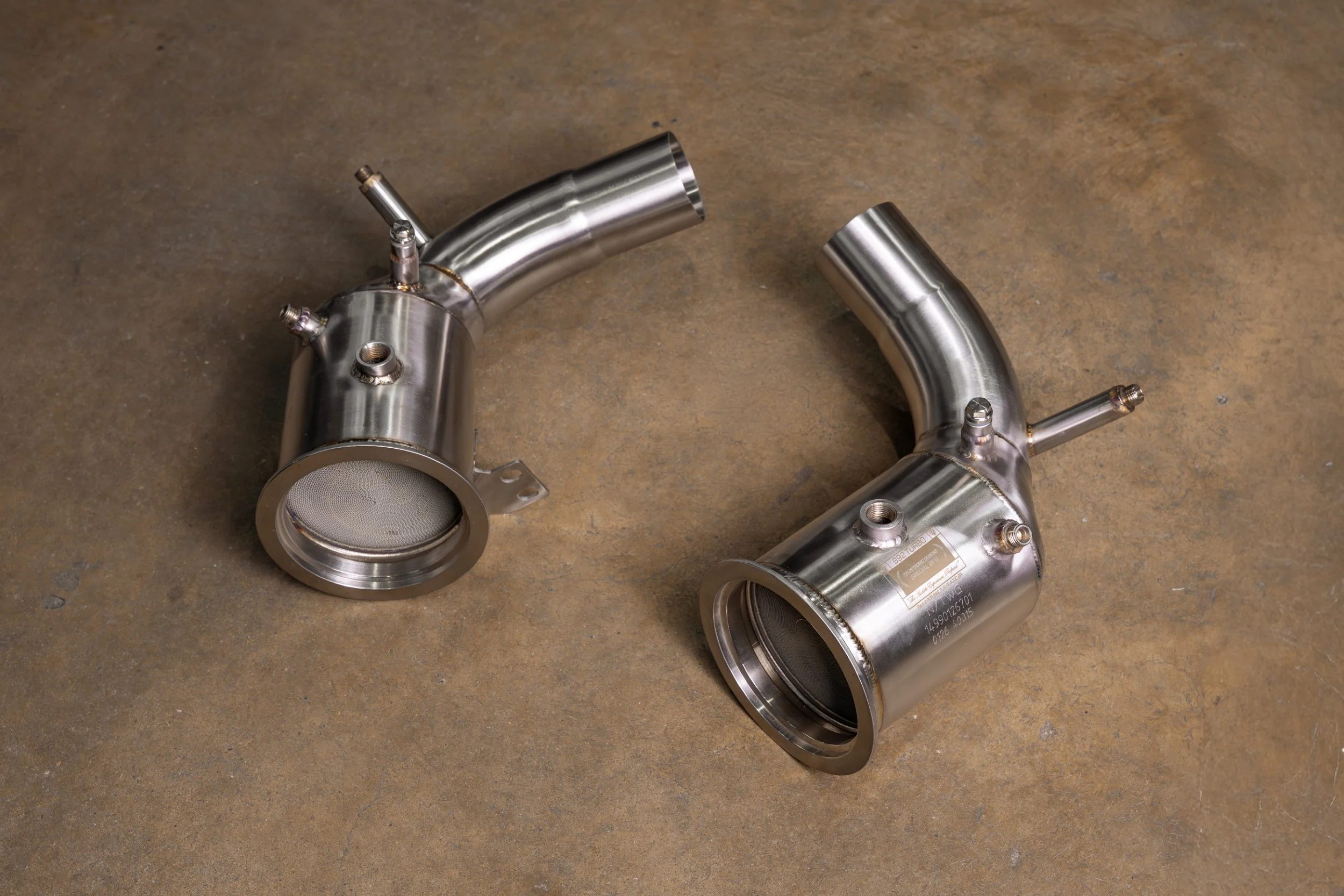 400 Cell Catted Down Pipes For Porsche 992 Turbo / Turbo S - Image 5