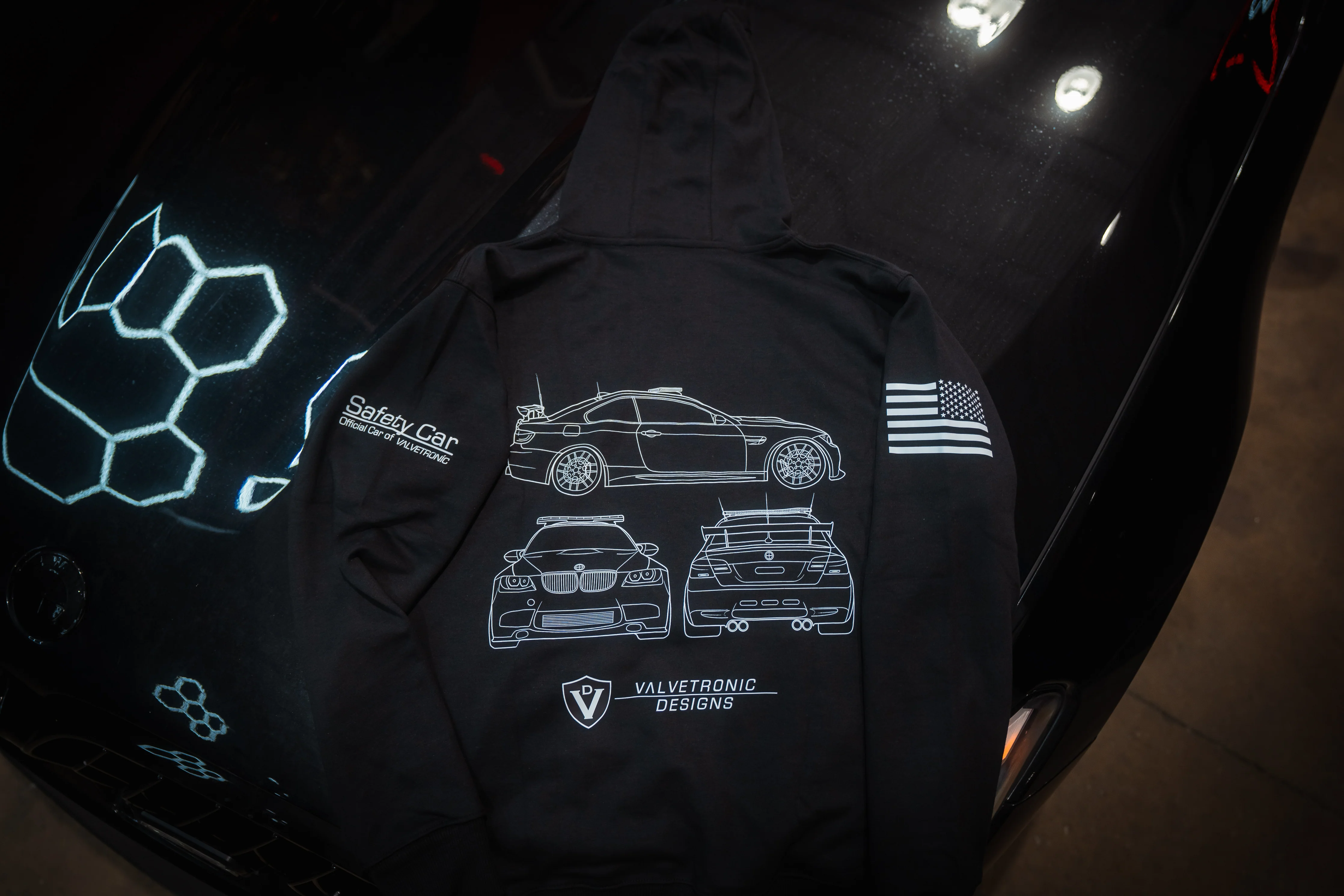 Valvetronic Safety Car Graphic Hoodie - Image 4