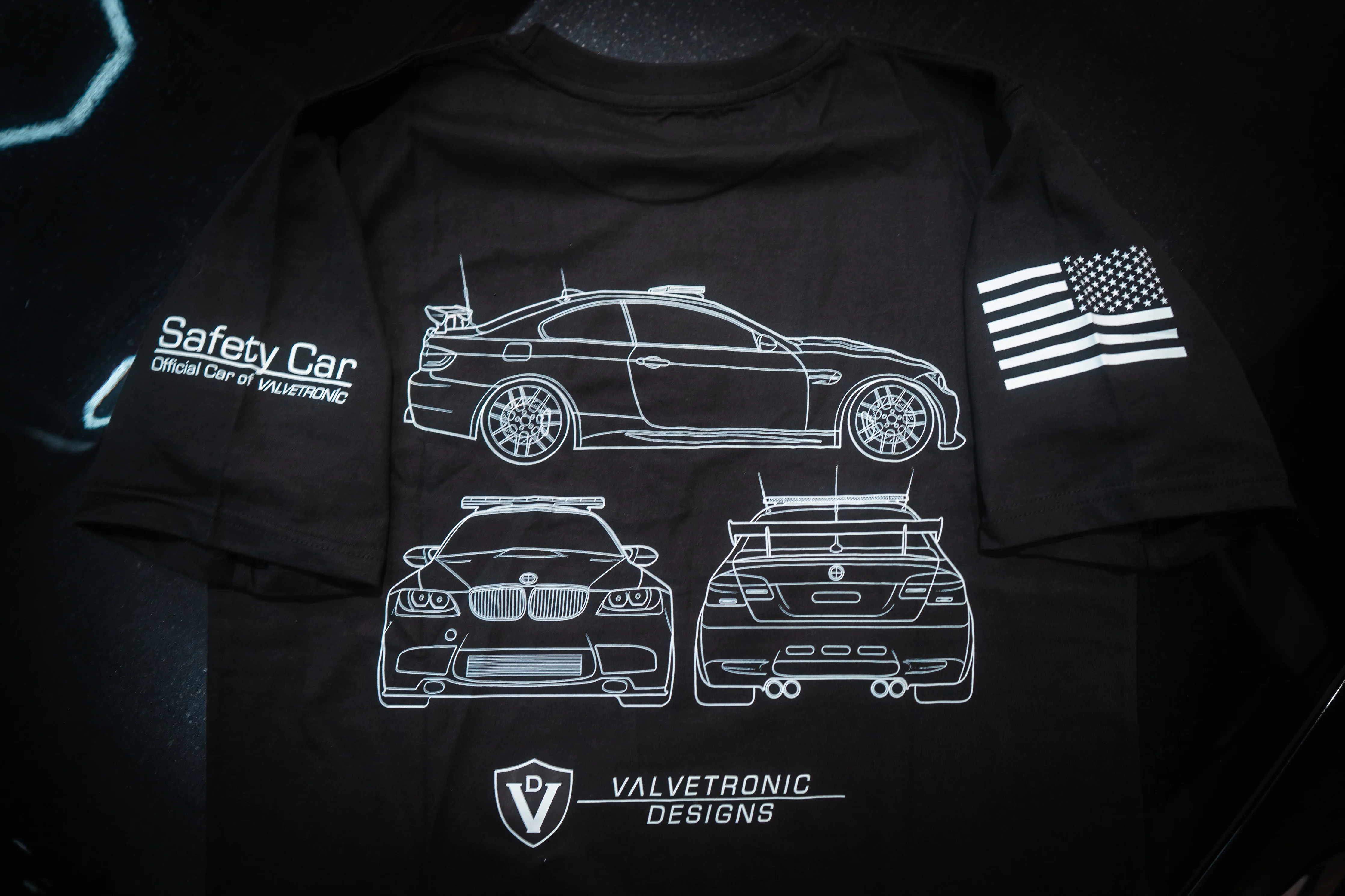 Valvetronic Safety Car Graphic Tee - Image 3