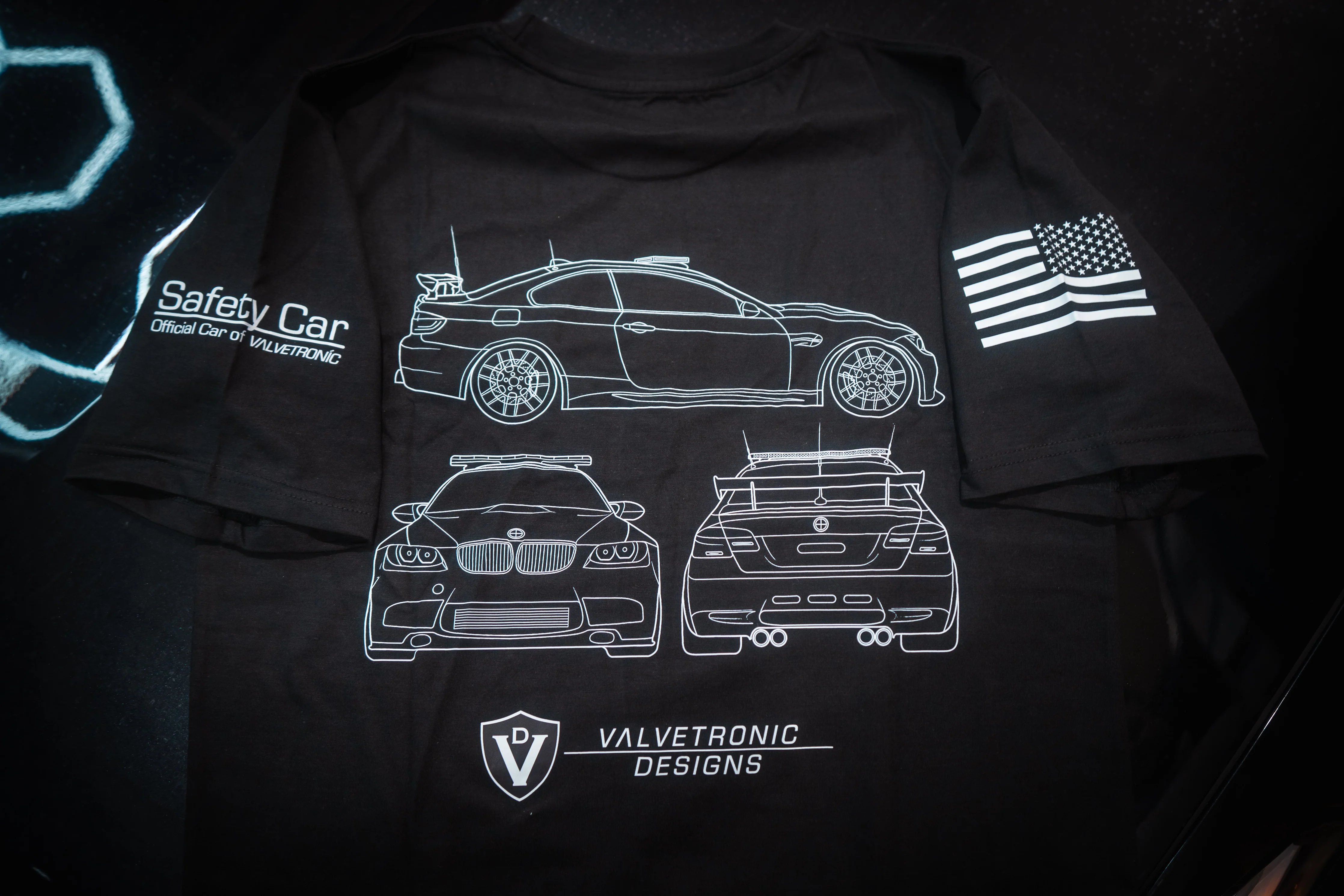 Valvetronic Safety Car Graphic Tee - Image 7
